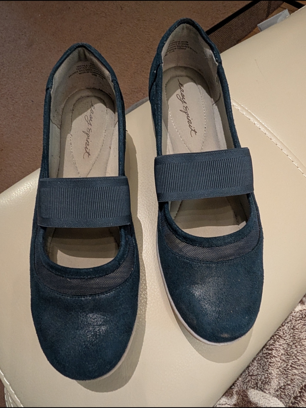 Navy Spirit Navy Mary Jane Slip-On Sneakers